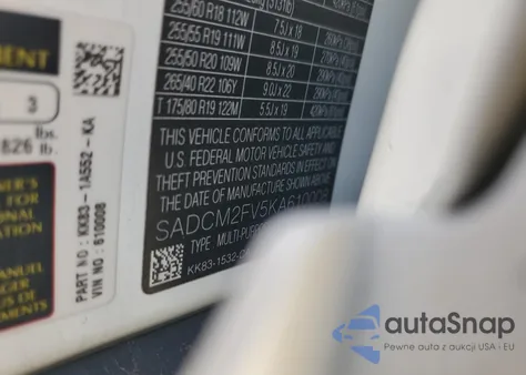 2019 Jaguar F-Pace S из США, поврежденный, VIN SADCM2FV5KA610008